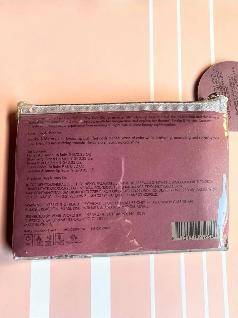 You the Balm 5-Piece Jumbo Lip Balm Set NIB